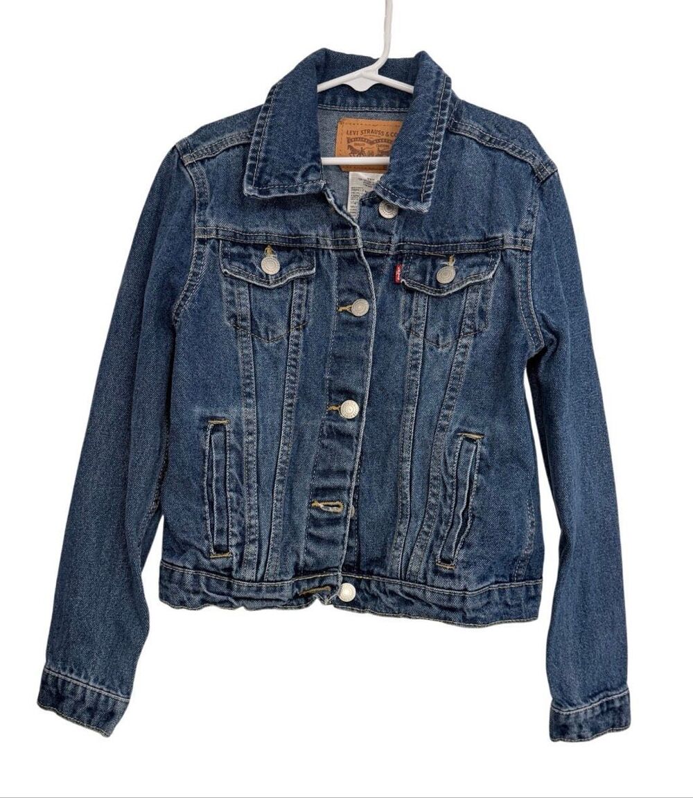 Levi’s Denim Trucker Jacket Kids Medium (Age 10-12) Layering Iconic